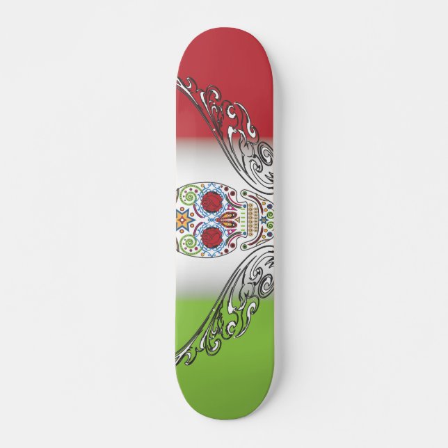 Skateboard día de muertos (Anverso )