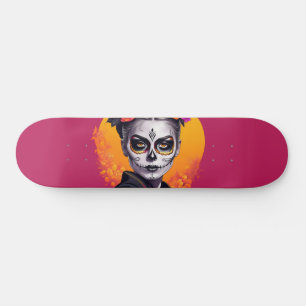 Skateboard Día rosado de la mujer muerta