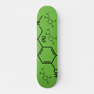 Skateboard Diagrama químico de Molécula adrenalina