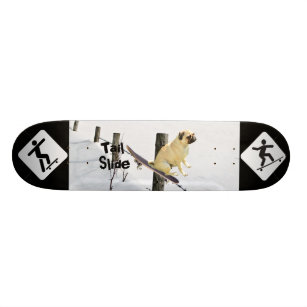 Skateboard Diapositiva de la cola
