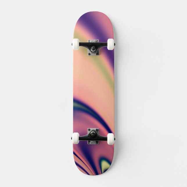 Skateboard Días de Pastel Fractal (Anverso)