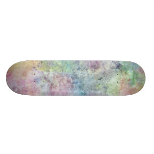 Skateboard dibujo abstracto de la carta blanca de la acuarela