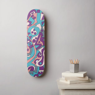 Skateboard Dibujo abstracto moderno
