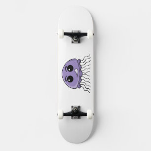 Skateboard Dibujo animado amigo de jalea lila