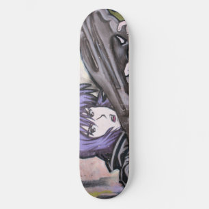 Skateboard Dibujo animado colorido del arte de la calle