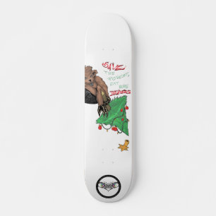 Skateboard Dibujo cómico de palabras divertidas de Beaver