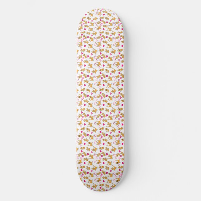 Skateboard Dibujo de gato | Corte Cat Valentine (Anverso)