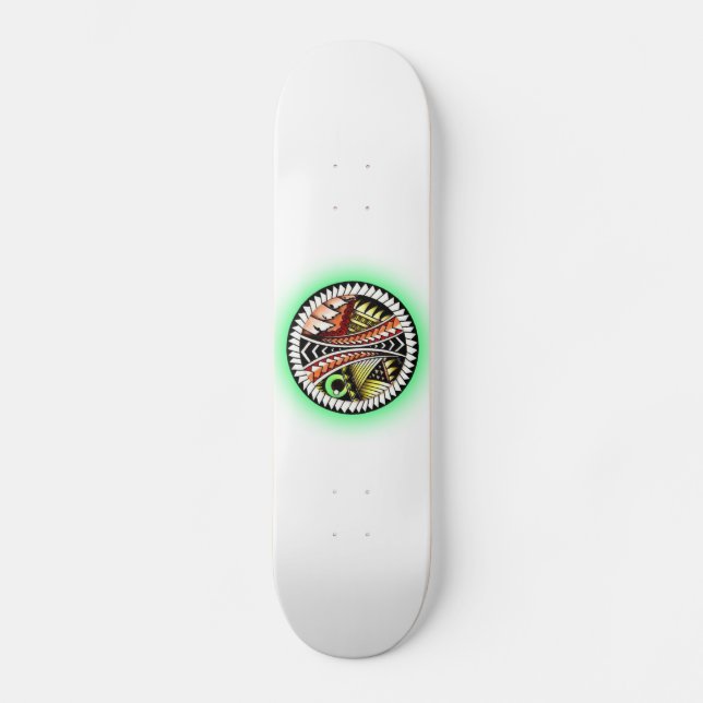 Skateboard Dibujo del tatuaje de la batalla (Anverso)