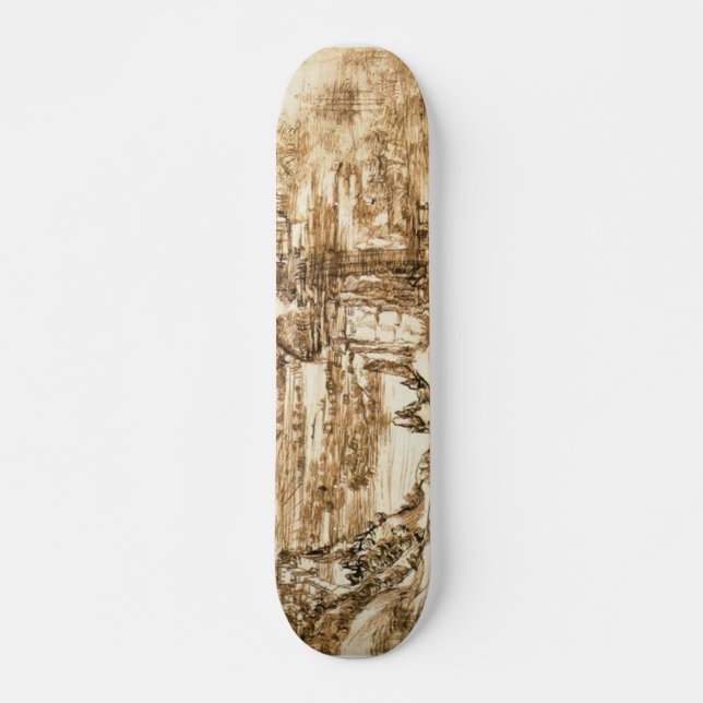 Skateboard Dibujos de Leonardo da Vinci (Anverso )