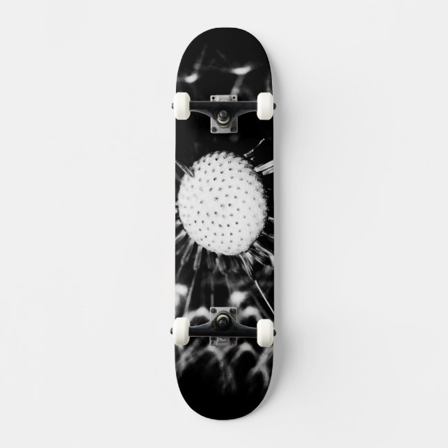 Skateboard diente de león negro (Anverso)