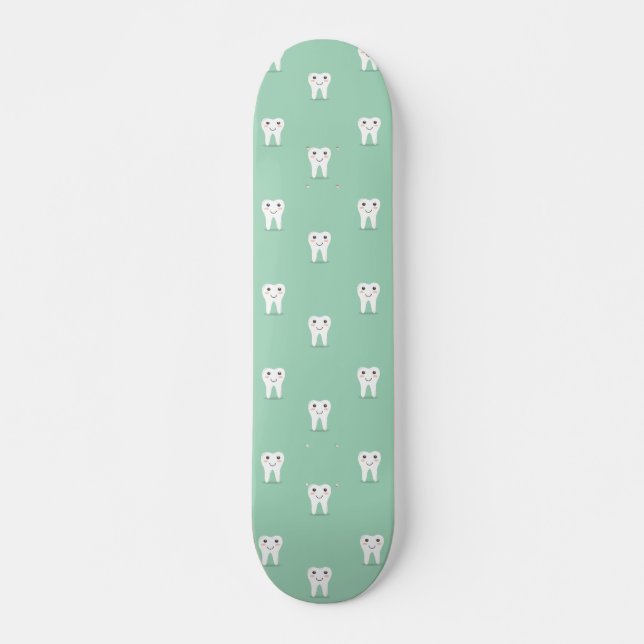 Skateboard Diente feliz de Kawaii (Anverso )