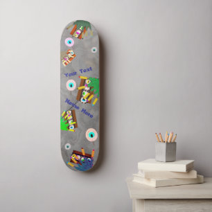Skateboard Dientes Dulces Zombies Espeluznantes
