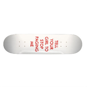 SKATEBOARD DIGA A SU CHICA PARAR EL PAGINAR DE MÍ