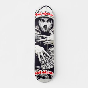 Skateboard Dinero callejero inusual Hannibal