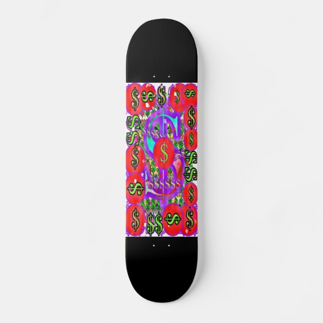 Skateboard Dinero Logo Negro (Anverso)