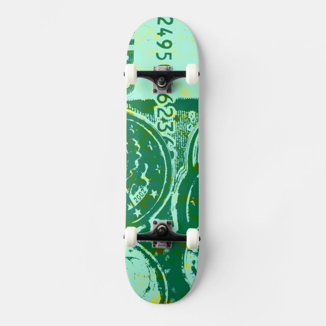 Skateboard Dinero verde (Anverso)