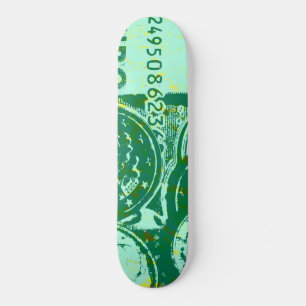 Skateboard Dinero verde