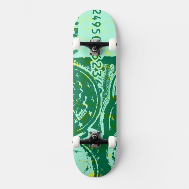 Skateboard Dinero verde (Anverso)