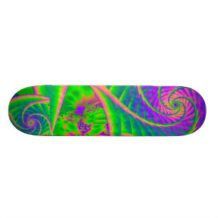 Skateboard Dingleberries Vidrio Fundido Psicodélico