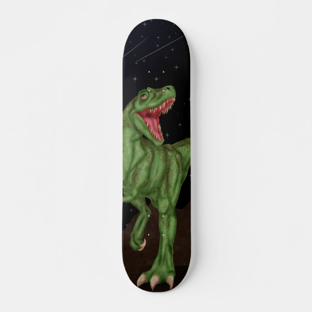 Skateboard Dinosaurio - noche prehistórica (Anverso )