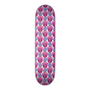 Skateboard Dinosaurio rosado bonito del Triceratops