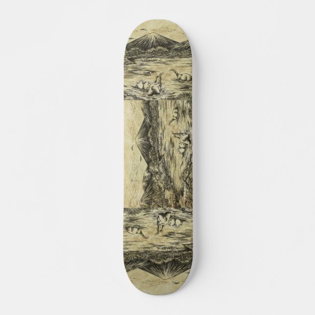 Skateboard Dinosaurios (Anverso )