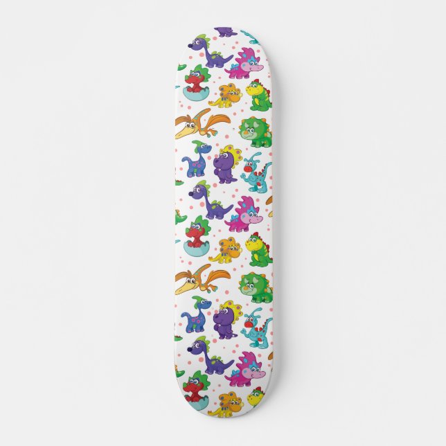 Skateboard Dinosaurios Cute Kawaii (Anverso )