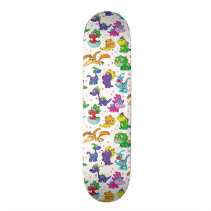 Skateboard Dinosaurios lindos de Kawaii