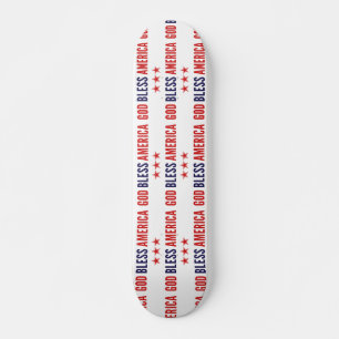 Skateboard Dios bendiga a Estados Unidos