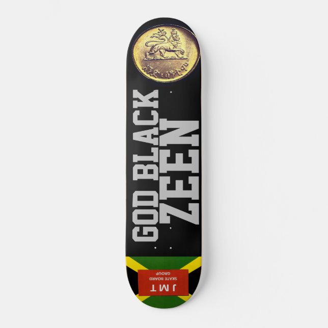 Skateboard DIOS BLACK ZEEN (Anverso)