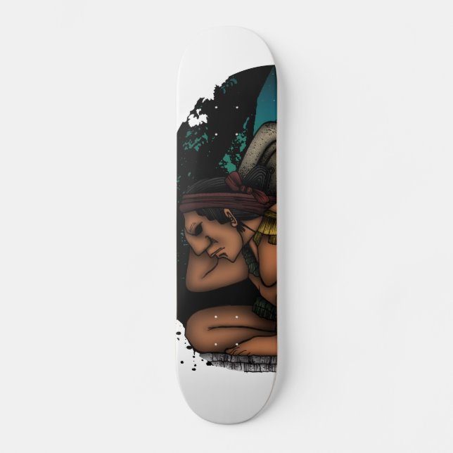 Skateboard Dios maya (Anverso)