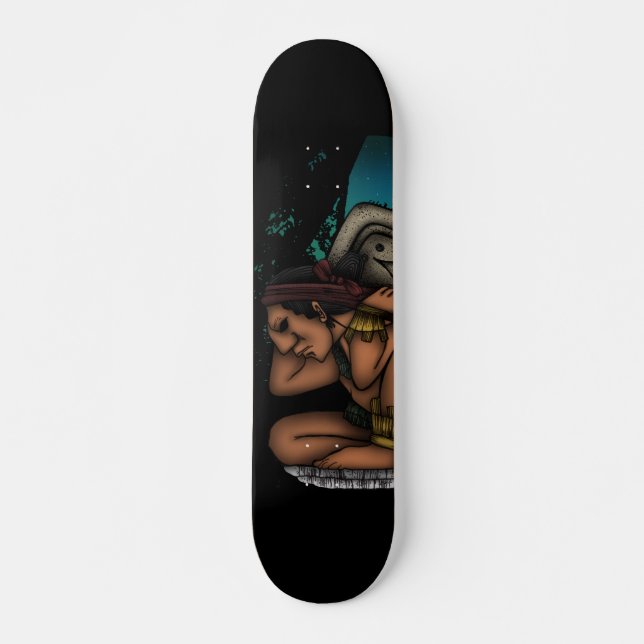 Skateboard Dios maya (Anverso )