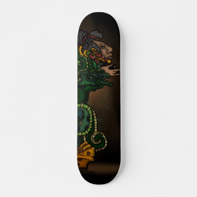 Skateboard Dios serpiente maya (Anverso )