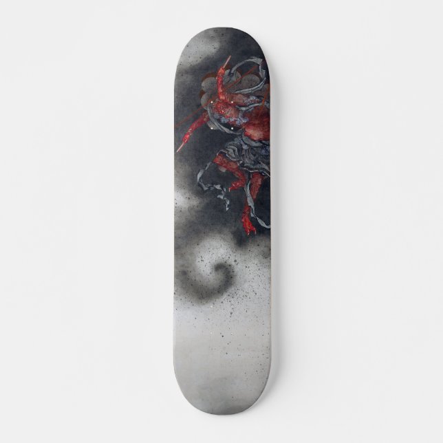 Skateboard Dios trueno, Hokusai (Anverso )