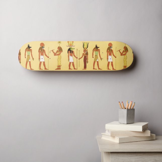 Skateboard Diosas Y Dioses Egipcios (Arte de pared (horz))