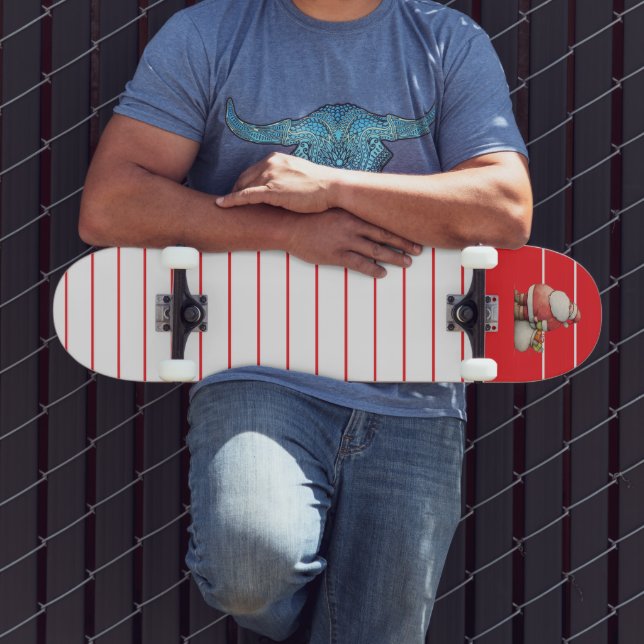 Skateboard Dirección de devolución esmeralda roja (Exterior 3)