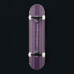 Skateboard diseñado por HAMbyWG - Correas púrpura<br><div class="desc">Skateboard diseñado para HAMbyWG - Plum Rayas púrpura con el logotipo HAmbWG (2 80!f)</div>
