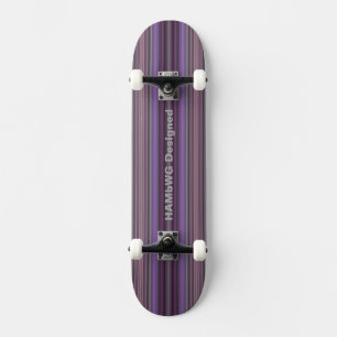 Skateboard diseñado por HAMbyWG - Correas púrpura 