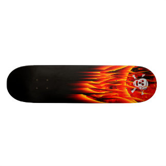 Skateboard Diseñe su propia tabla de patinaje sobre llamas
