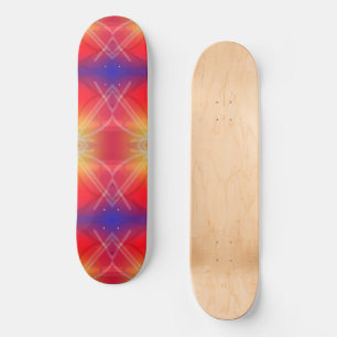 Skateboard Diseño abstracto de capas de atracciones neonesas
