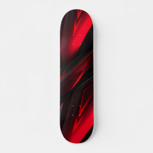 Skateboard Diseño abstracto de color rojo a punto