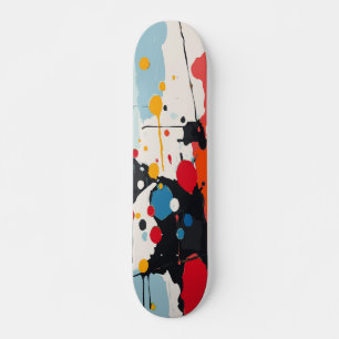 Skateboard Diseño abstracto de goteo de salpicaduras de pintu