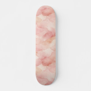 Skateboard Diseño abstracto moderno de color rosa suave
