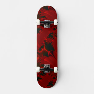 Skateboard Diseño abstracto rojo