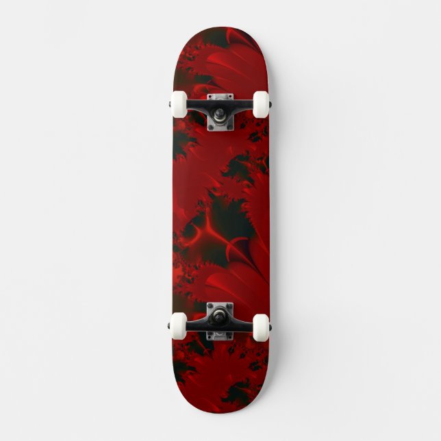 Skateboard Diseño abstracto rojo (Anverso)