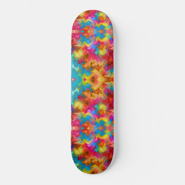 SKATEBOARD DISEÑO ARCOÍRIS (Anverso)