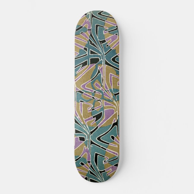Skateboard Diseño Art Nouveau #11 en VictoriaShaylee (Anverso)