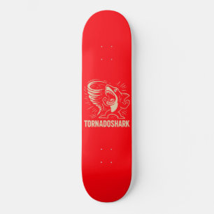 Skateboard Diseño artístico de tornado de tiburón feroz para 
