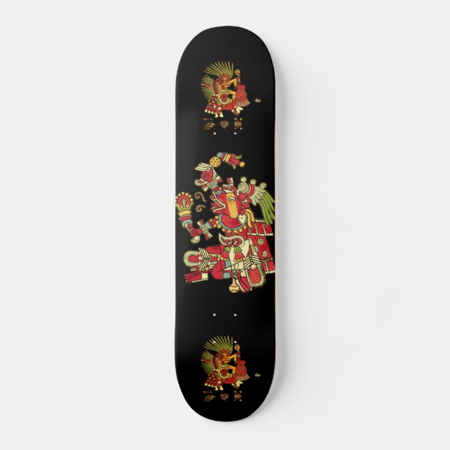 Skateboard Diseño azteca fresco (Anverso)