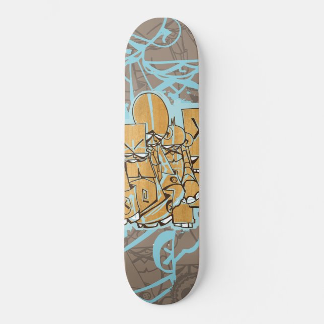 Skateboard Diseñó bien "Fright Club" (Anverso)